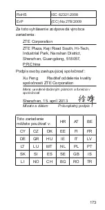 Preview for 173 page of Zte Blade G Quick Start Manual