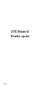 Preview for 174 page of Zte Blade G Quick Start Manual