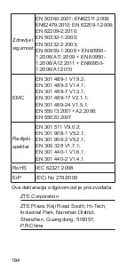 Preview for 184 page of Zte Blade G Quick Start Manual