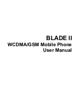 Zte Blade Ii User Manual preview