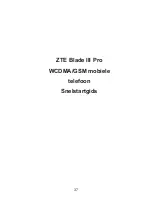 Предварительный просмотр 37 страницы Zte blade III pro Quick Start Manual