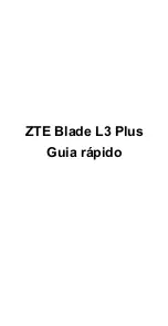 Preview for 21 page of Zte Blade L3 Plus Quick Start Manual