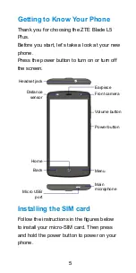 Preview for 7 page of Zte Blade L5 Plus Quick Start Manual