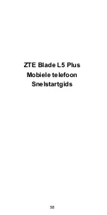 Preview for 60 page of Zte Blade L5 Plus Quick Start Manual