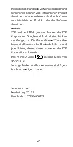 Preview for 45 page of Zte Blade Q mini Quick Start Manual