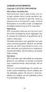 Preview for 73 page of Zte Blade Q mini Quick Start Manual