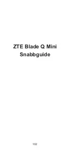 Preview for 102 page of Zte Blade Q mini Quick Start Manual