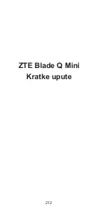 Preview for 212 page of Zte Blade Q mini Quick Start Manual