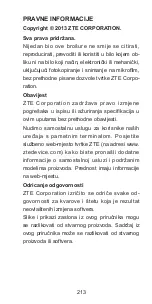 Preview for 213 page of Zte Blade Q mini Quick Start Manual