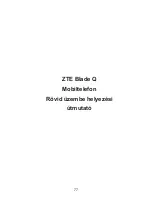 Preview for 77 page of Zte Blade Q Quick Start Manual