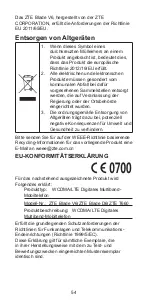 Preview for 54 page of Zte Blade V6 Quick Start Manual