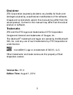 Preview for 3 page of Zte BLADE VEC PRO User Manual