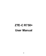 Preview for 1 page of Zte C R750+ User Manual