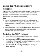 Preview for 40 page of Zte C R750+ User Manual