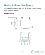 Предварительный просмотр 3 страницы Zte Centinel MF275/9 Manual