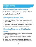 Preview for 23 page of Zte Concord II User Manual