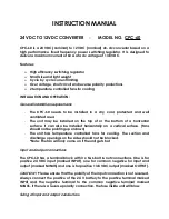 Preview for 2 page of Zte CPC-60 Owner'S Manual