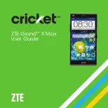 Zte cricket Grand X Max User Manual предпросмотр