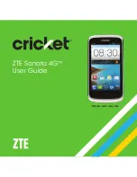 Zte Cricket Sonata 4G User Manual preview