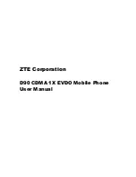 Zte D90 User Manual preview