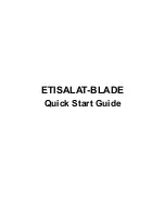 Предварительный просмотр 1 страницы Zte ETISALAT-BLADE Quick Start Manual