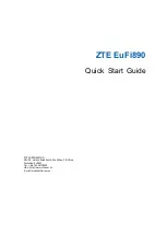 Preview for 1 page of Zte EuFi890 Quick Start Manual