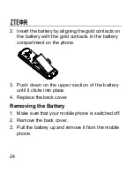 Preview for 24 page of Zte F107 User Manual