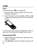 Preview for 28 page of Zte F107 User Manual