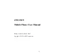 Zte F159 User Manual preview