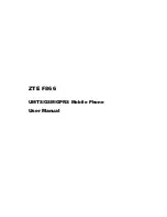 Preview for 1 page of Zte F866 User Manual