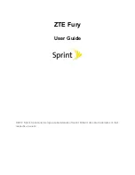 Zte Fury User Manual предпросмотр