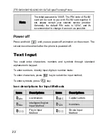 Предварительный просмотр 22 страницы Zte G120 User Manual