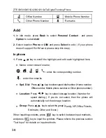 Предварительный просмотр 38 страницы Zte G120 User Manual