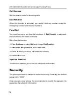 Предварительный просмотр 74 страницы Zte G120 User Manual