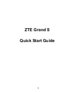 Preview for 1 page of Zte Grand S Quick Start Manual