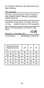 Preview for 36 page of Zte Grand X Pro Quick Start Manual