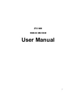 Preview for 1 page of Zte I600 User Manual