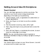 Preview for 33 page of Zte Idea 3G Smartphone User Manual