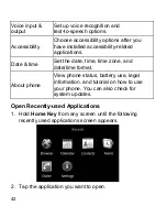 Preview for 42 page of Zte Idea 3G Smartphone User Manual