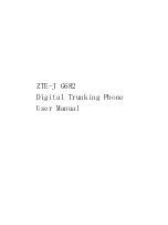 Zte J G682 User Manual preview