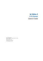 Zte K3806-Z Quick Manual preview