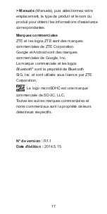 Preview for 17 page of Zte Kis 3 Quick Start Manual