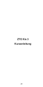 Preview for 29 page of Zte Kis 3 Quick Start Manual