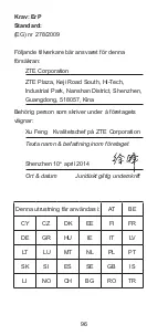 Preview for 96 page of Zte Kis 3 Quick Start Manual