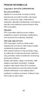 Preview for 192 page of Zte Kis 3 Quick Start Manual