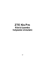 Preview for 87 page of Zte Kis Pro Quick Start Manual