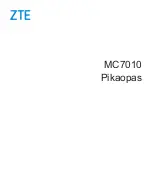 Preview for 28 page of Zte MC7010 Quick Start Manual