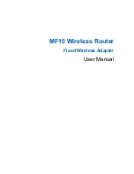 Zte MF10 User Manual preview