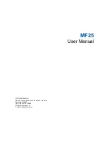 Preview for 1 page of Zte MF25 User Manual