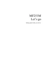 Preview for 1 page of Zte MF253M Getting Started Manual